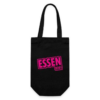 Essen - 0201 - Area Code - Slogan - Gift Bag for Bottles - black - Front
