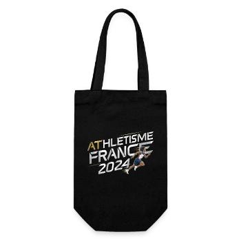 LEICHTATHLETIK-SPORTLER LÄUFER GESCHENK SPORT FRANKREICH - Geschenkbeutel für Flaschen - Schwarz - Vorne