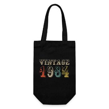 Vintage 1984- 40 th birthday - 40 ans - Sac à bouteille - noir - Devant