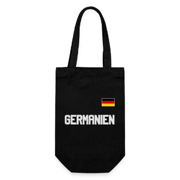 Germany jersey look GERMANIEN with flag flag - Gift Bag for Bottles - black - Front