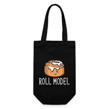Cinnamon roll - Gift Bag for Bottles - black - Front