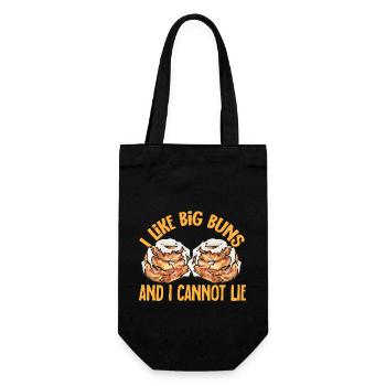 Cinnamon roll - Gift Bag for Bottles - black - Front
