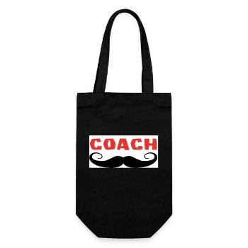COACH Schnurrbart - Geschenkbeutel für Flaschen - Schwarz - Vorne