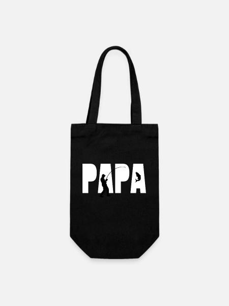 Papa Pêcheur - Sac à bouteille - noir
