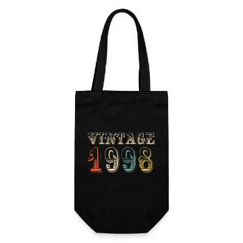 Vintage 1998- 26 th birthday - 26 ans - Sac à bouteille - noir - Devant