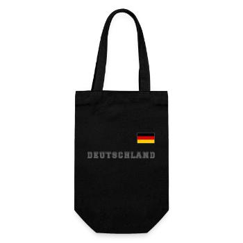 Germany jersey look with flag flag on chest - Gift Bag for Bottles - black - Front