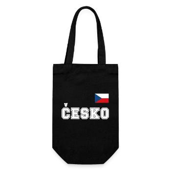Czech Republic Jersey Look – Česko with Flag Flag - Gift Bag for Bottles - black - Front