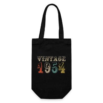 Vintage 1954- 70 th birthday - 70 ans - Sac à bouteille - noir - Devant