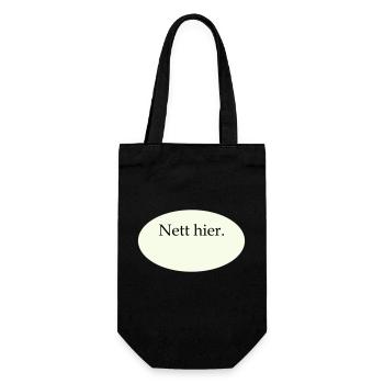 Nice Here Blank Template - Gift Bag for Bottles - black - Front