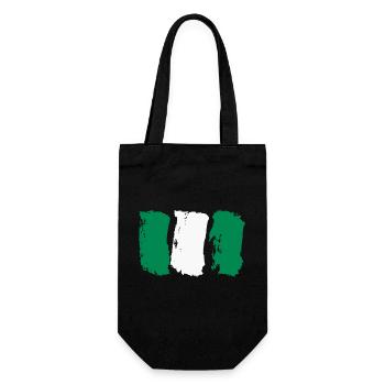 Nigeria Style Flag - Gift Bag for Bottles - black - Front