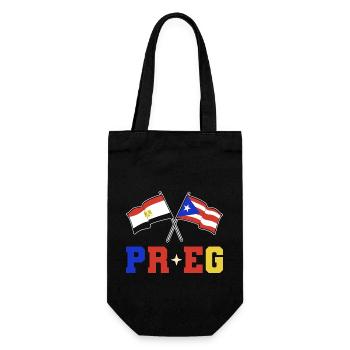 Puerto Rico and Egypt - Gift Bag for Bottles - black - Front