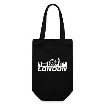 Skyline de Londres - Sac à bouteille - noir - Devant