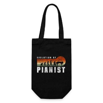 Piano Player Grand Piano Artist Concert - Gift Bag for Bottles - black - Front