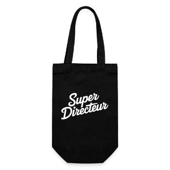 Super directeur - Sac à bouteille - noir - Devant