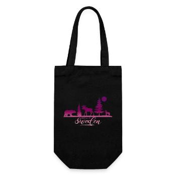 Sweden Sweden Viking Norden Scandinavia Midsummer - Gift Bag for Bottles - black - Front