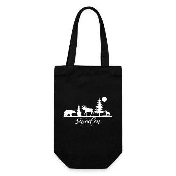Sweden Sweden Viking Norden Scandinavia Midsummer - Gift Bag for Bottles - black - Front