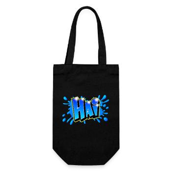 Graffiti name "HAI" Imprimable tout support ! - Sac à bouteille - noir - Devant