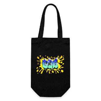 Graffiti SILAS NAME GESCHENK GEBURTSTAG GEBURT - Geschenkbeutel für Flaschen - Schwarz - Vorne