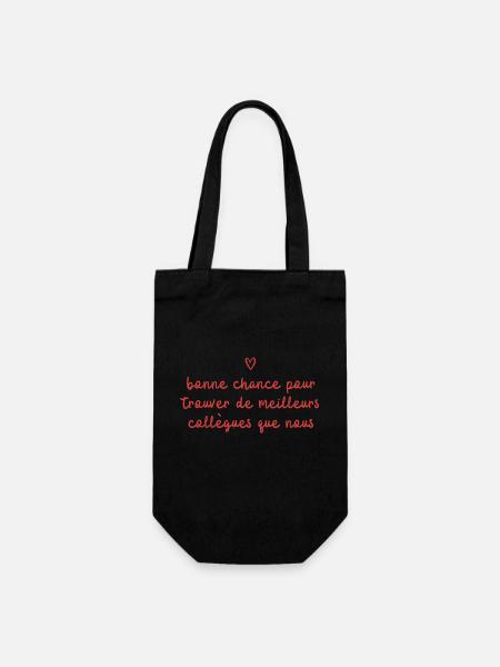 Cadeau depart collegue de travail humour Homme - Sac à bouteille - noir