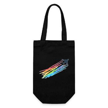 Rainbow Machine - Geschenkbeutel für Flaschen - Schwarz - Vorne