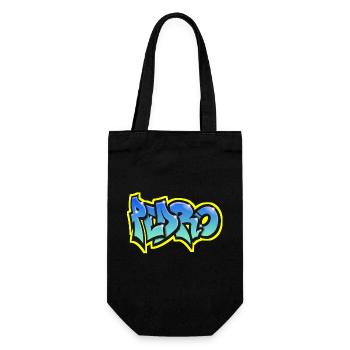 PEDRO GRAFFITI NAME PRINT Pedro First Name - Gift Bag for Bottles - black - Front