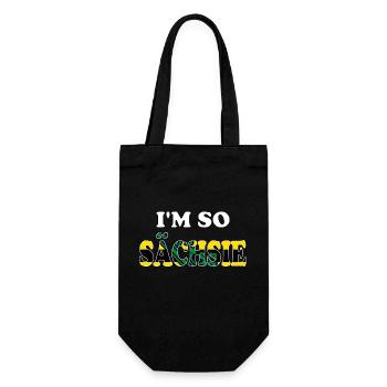 Je suis tellement Sächsie lustiger Sachsenspruch - Sac à bouteille - noir - Devant