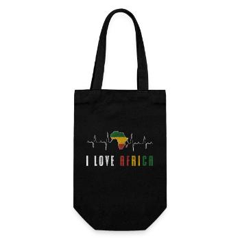 Africa Nature Conservation - Gift Bag for Bottles - black - Front