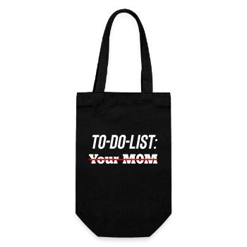 To-Do-List - Geschenkbeutel für Flaschen - Schwarz - Vorne