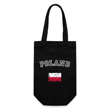Poland Arch Flag Design - Gift Bag for Bottles - black - Front
