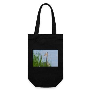 Heron - Gift Bag for Bottles - black - Front
