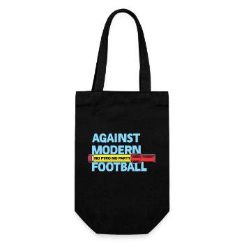 Against Modern Football No Pyro No Party - Gift Bag for Bottles - black - Front