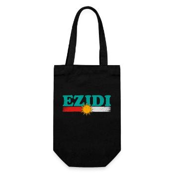 Ezidchan Yezidische Region Kurmandschi Irak - Geschenkbeutel für Flaschen - Schwarz - Vorne