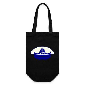 sailor cap - Gift Bag for Bottles - black - Front