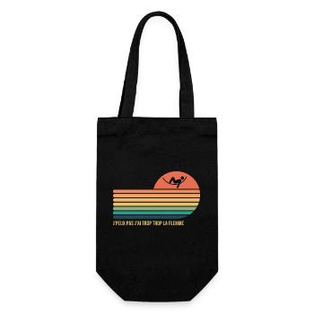 J'peux Pas J'ai trop trop La Flemme - Sac à bouteille - noir - Devant