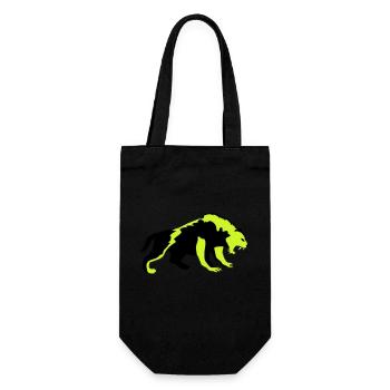 tiger 02 - Geschenkbeutel für Flaschen - Schwarz - Vorne