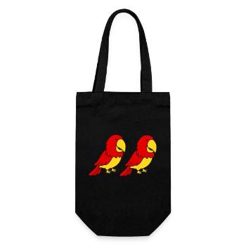 Parrot 2 - Gift Bag for Bottles - black - Front