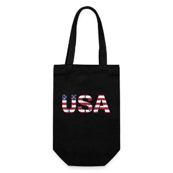 ÉQUIPE États-Unis en drapeau américain Couleurs Drapeau - Sac à bouteille - noir - Devant