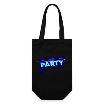 Mixer Party Spray DJ Vinyl Record Music - Gift Bag for Bottles - black - Front