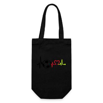 fußball love beat germany - Geschenkbeutel für Flaschen - Schwarz - Vorne