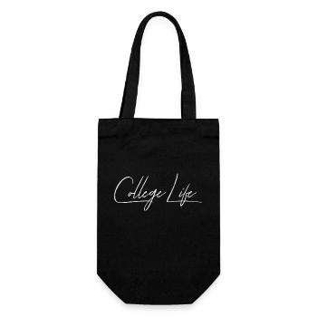 College Life, Class Of 2025 - Gift Bag for Bottles - black - Front