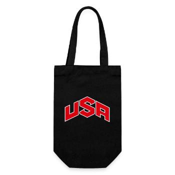 USA - Gift Bag for Bottles - black - Front