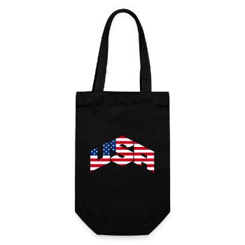 USA - Gift Bag for Bottles - black - Front