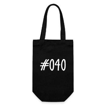 #040 - 040 - Vorwahl - Hamburg - Elbe - Alster - Geschenkbeutel für Flaschen - Schwarz - Vorne