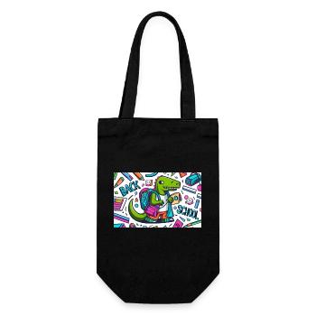 Back to school - Gift Bag for Bottles - black - Front