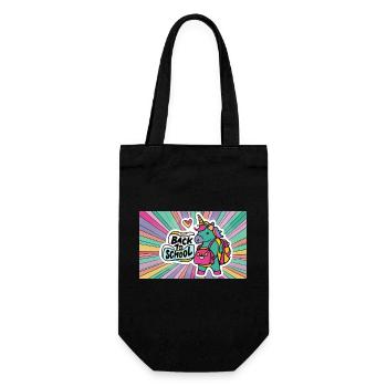 Back to school - Gift Bag for Bottles - black - Front