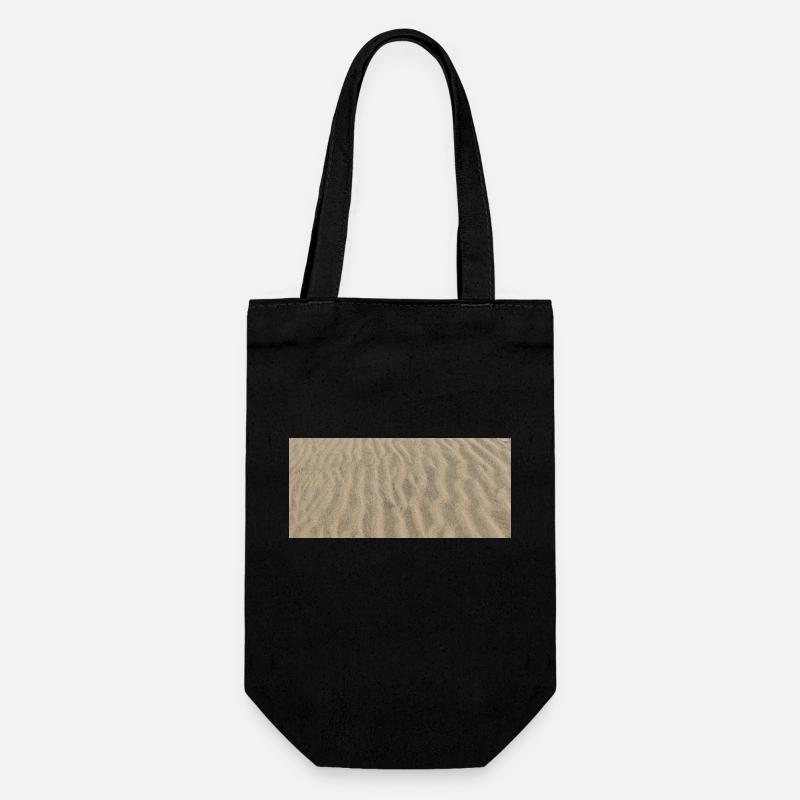 Sand horizontal - Gift Bag for Bottles - black