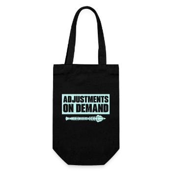 Adjustments On Demand Chiropractor Physical Therap - Gift Bag for Bottles - black - Front