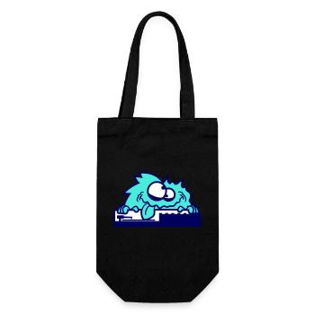 Hairy DJ Monster Horror Halloween Mixer Fun - Gift Bag for Bottles - black - Front