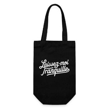 Laissez-moi tranquille - Sac à bouteille - noir - Devant