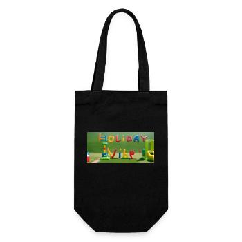 Holiday Vibe Gonflable Text Design Holiday Vibe - Sac à bouteille - noir - Devant